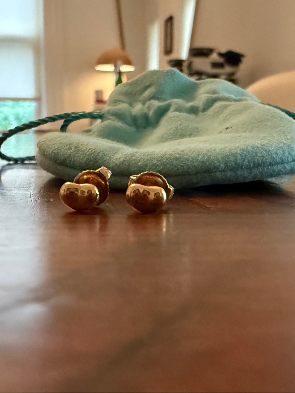 Tiffany & Co. Elsa Peretti® Bean® design Earrings in Yellow Gold, 5 mm - NWT